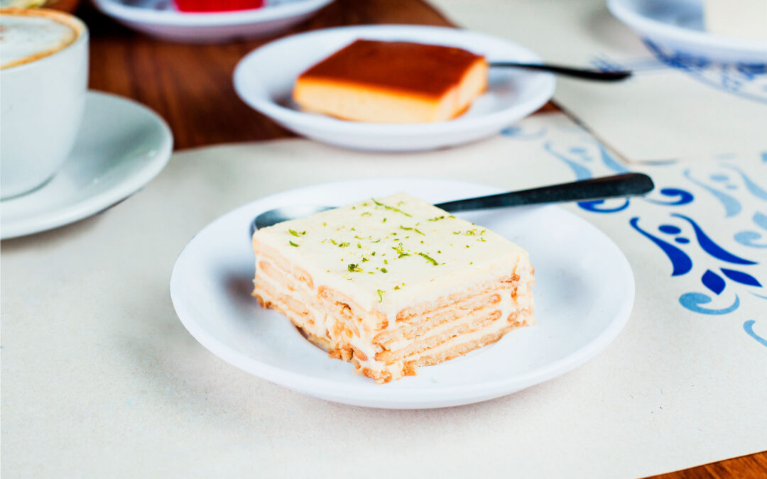 Postre carlota con leche condensada